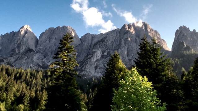 Panorama delle Dolomiti Bellunesi,Dolomiti, Belluno, Veneto,Italia