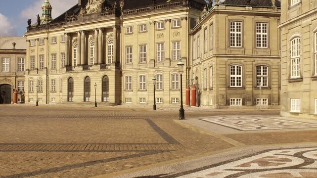 An atractive pavement in Copenhagen, Denmark 