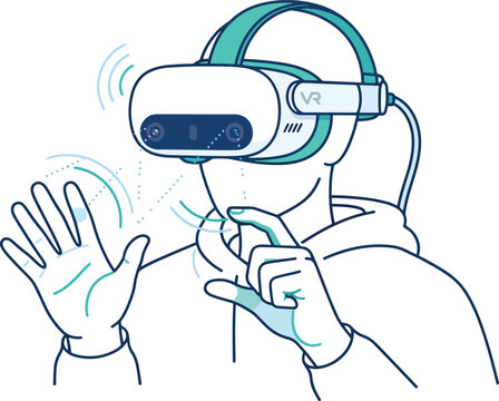 Virtual Reality Headset User Interaction Vector