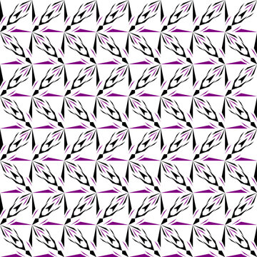Violet Alternating Tile Abstract Geometric Art Deco Style Pattern Background