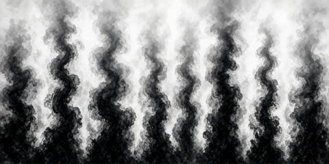 Fototapeta premium Vertical wavy black and white smoke streaks abstract backdrop with vertical abstract background monochrome creative artistic backdrop illustration composition atmosphere minimalist contrast