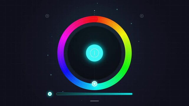 Digital Smart Lighting Color Selection Interface