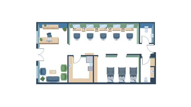 Interior Architectural Floor Plan Layout