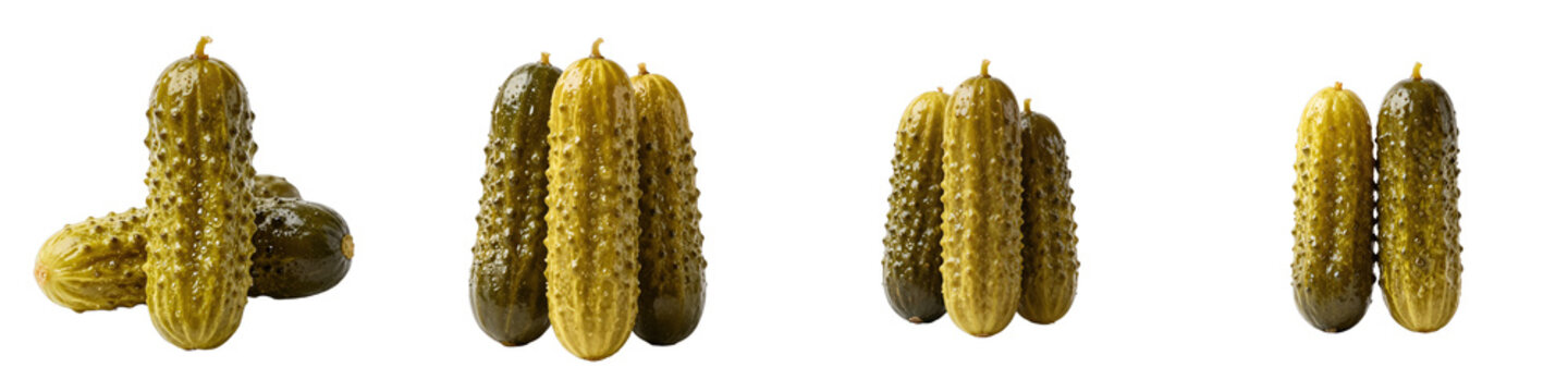 Crisp and flavorful pickles create a refreshing visual on a dark background