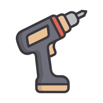 Cordless drill icon