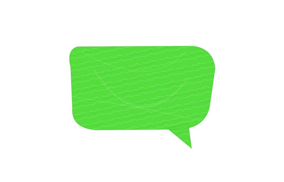 Green speech bubble chat icon