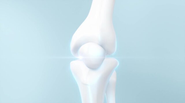 Human bone with calcium and vitamins that are absorbed to strengthen the bone.