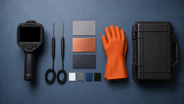 Overhead battery thermal diagnostics kit with blank camera