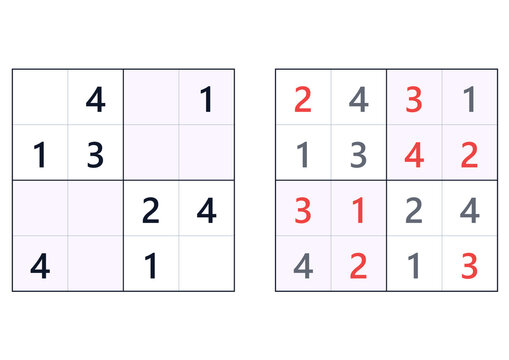 Sudoku puzzle with numbers arranged in grids for brain exercise  
