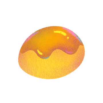 Cute Single Nastar Cookie Illustration with Sparkle Doodles⁠