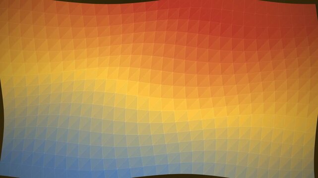 Abstract geometric triangle pattern with a smooth gradient transition from warm red and orange to cool blue colors in a modern digital background design 4k Motion Video
