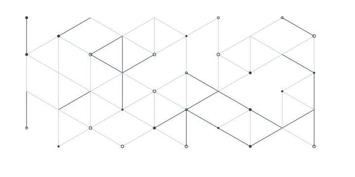 Minimal minimal tech grid background design template. Long parallel traces with small rectangular pads. Scalable vector graphic for technology banners, presentations, covers and wallpaper.