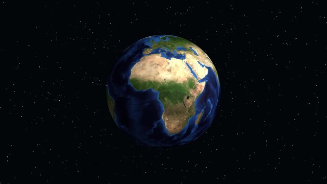 Earth Zoom Animation Focusing on Zunyi China with Geographic Coordinates