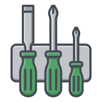 Screwdrivers and Wood Chisel Tool