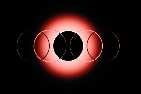 3D Red Glass Orb