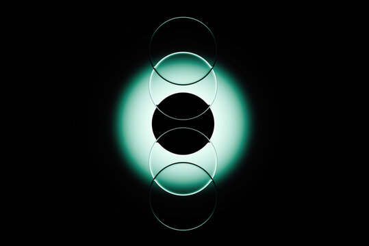 3D Green Glass Orb