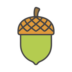 Illustration of an acorn © ambar