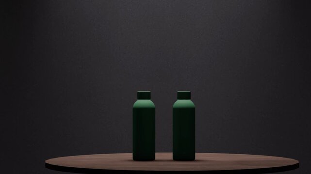 bottle of wine Minimalist Green Elegance 
