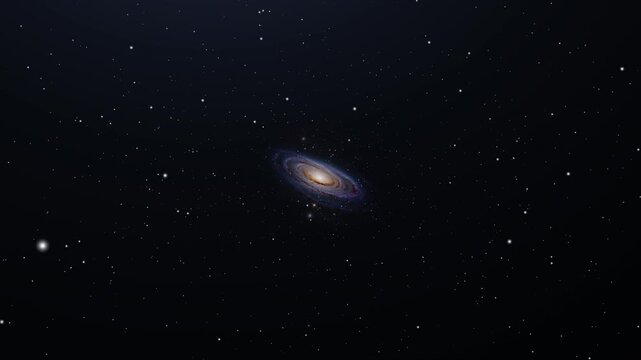 Spiral Galaxies and Milky Way Stars in Deep Space