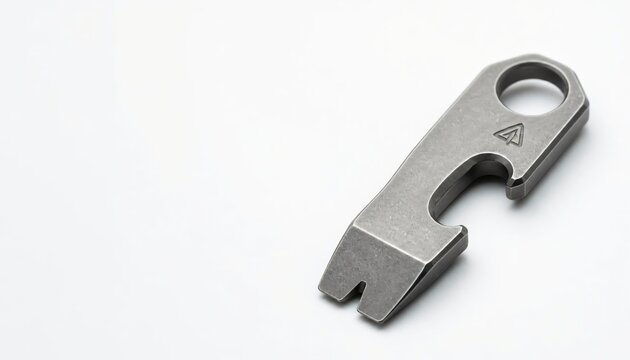 Stonewashed Titanium EDC Pocket Pry Bar Multi Tool Mockup
