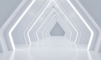 Fototapeta premium empty white corridor