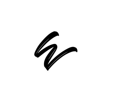Initial Brush Lettering PNG for Branding, Logo, Typography, and Creative Design hv