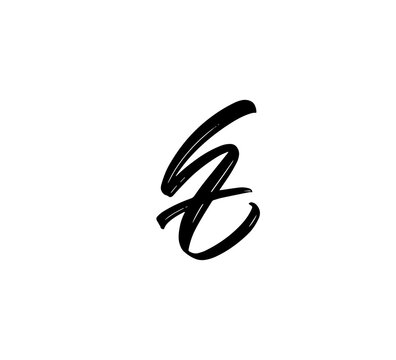 Initial Brush Lettering PNG for Branding, Logo, Typography, and Creative Design ht