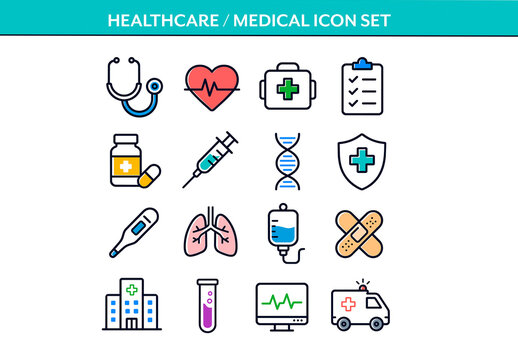 Healthcare Medical Icon Set