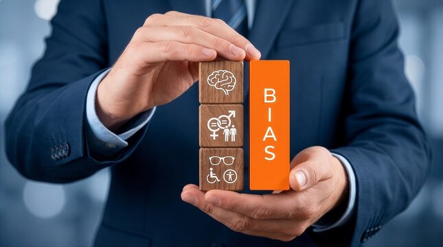 Bias model or implicit bias drives our explicit behavior, perspective and decisions with mindfulness, consciousness, preconscious, feeling and unconscious bias. New.