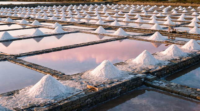 Solar Evaporation and Sodium Chloride Crystallization in Salt Evaporation Ponds