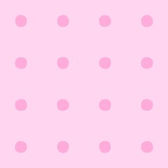 Seamless pattern of soft pink polka dots on a pastel pink background © Syaima Levantine