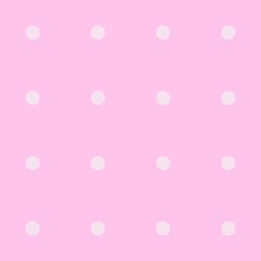 Soft pink background with a repeating pattern of light polka dots © Syaima Levantine