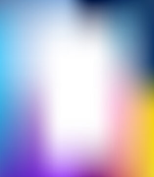 Abstract blurred light background with soft blue and orange color gradients