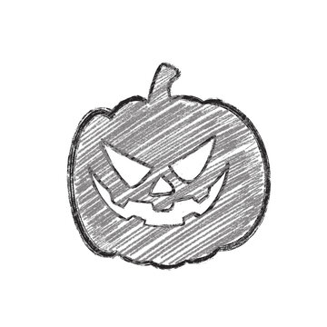 scary pumpkin drawing