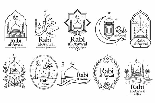 Rabi Al Awwal Muslim Festival Celebration Vector Design