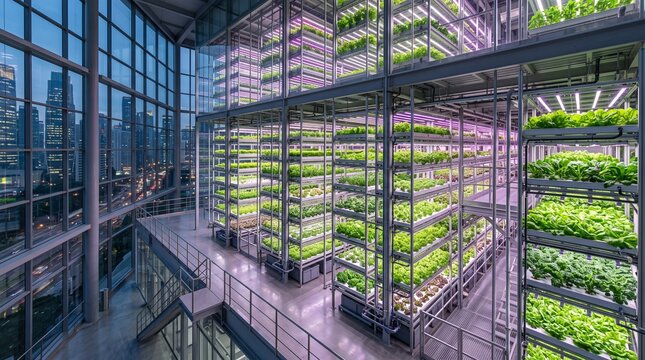 vertical farm indoor farming hydroponic system urban agriculture smart agriculture automated farming modern greenhouse soilless cultivation controlled environment agriculture