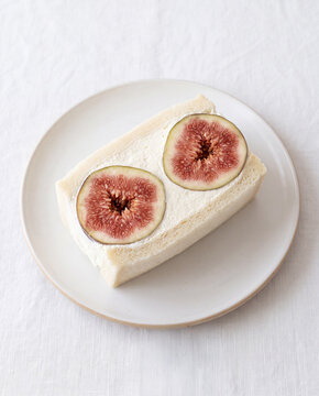 Fig and Fresh Cream Sando