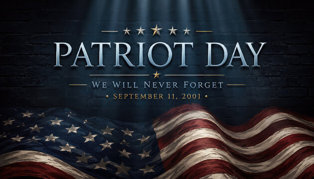 September 11 Remembrance Tribute Graphic &ndash; Patriot Day and 25th Anniversary of 9/11	