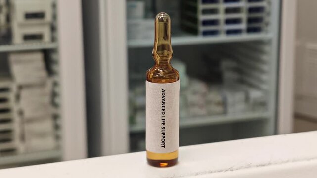 ADVANCED LIFE SUPPORT ampoule-based injectable medicine intended for rapid use in monitored clinical care