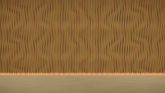 Anodic Porous Alumina Cross Section With Columnar Pore Channels Growing at a Scalloped Barrier Front, Seamless Loop in soft umber tones
