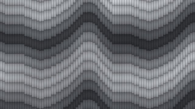 Bargello Flame Stitch Chevron Bands Migrating Across a Needlework Field Seamless Loop in rich grey tones