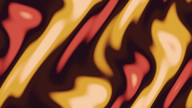Datamosh Glitch Compression Artifact Bloom With Smearing Macroblocks and Melting Pixel Trails, Seamless Loop in rich red tones