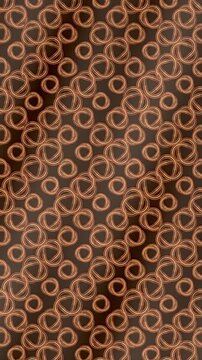 Mizuhiki Paper Cords Cinching And Loosening Decorative New Year Knots On Matte Washi, Seamless Loop in soft vermilion tones vertical 9:16