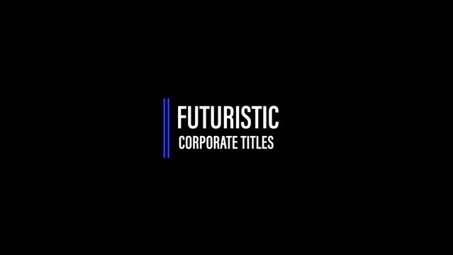 Futuristic Corporate Lower Third Title
