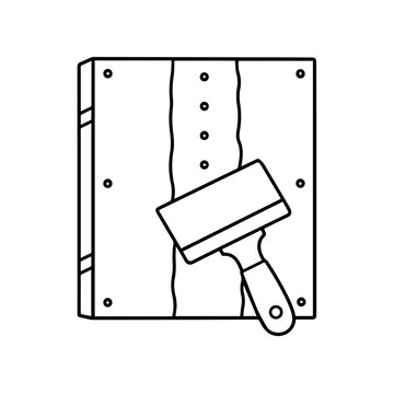 Drywall Finishing Line Icon