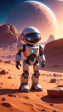 Robot on mars