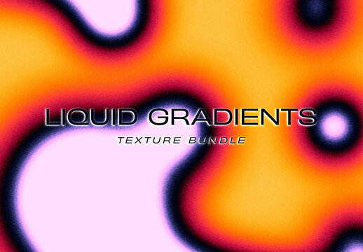 Set of Grainy Gradient Texture Backgrounds	