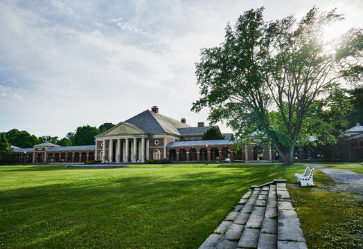 The Hall of Springs (built 1933) located in Saratoga Spa State Park, Saratoga Springs, New York.