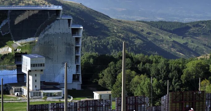 Solar furnace of Odeillo  in Font Romeu Pyrenees-Orientales department, Occitania,, France
