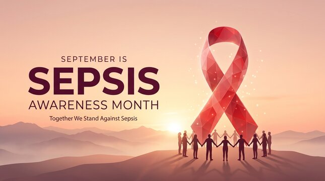 Sepsis Awareness Month Inspirational Sunrise Healthcare Banner
